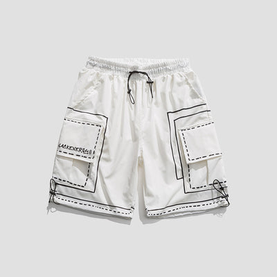 Pantalones Cortos Deportivos Hombre Cintura Suelta Cinco Puntos