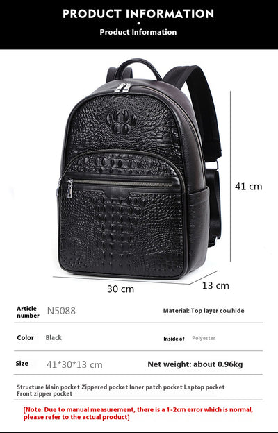 Mochila de Cuero para Viajes - Diseño Moderno para Hombre - Image 14