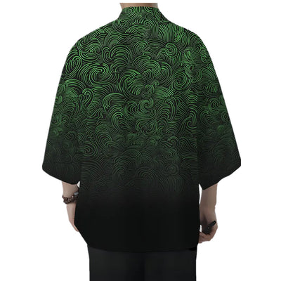 Cardigan Suelto Estampado 3D Versátil para Hombre - Image 7