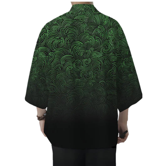 Cardigan Suelto Estampado 3D Versátil para Hombre - Image 7