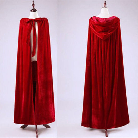 Capa Hanfu Unisex de Terciopelo Grueso con Capucha - Image 7