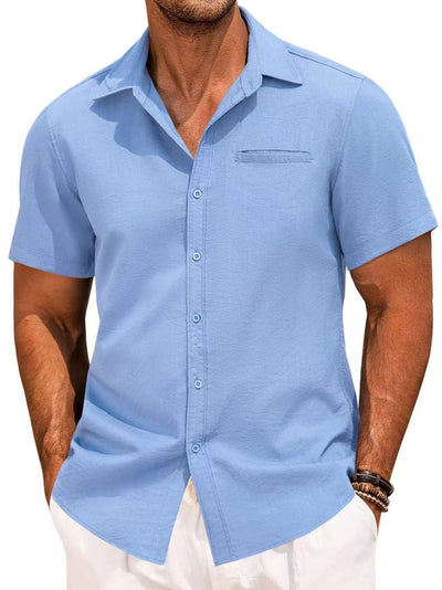 Camisa Polo Clásica de Manga Corta Botones - Image 8