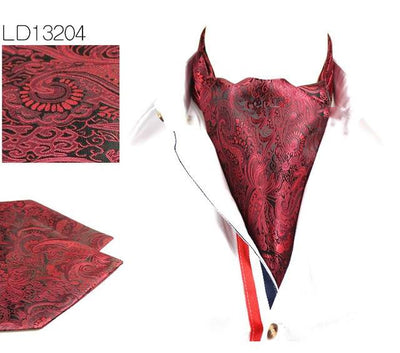 Bufanda Vintage Reversible para Hombre con Estampado de Flor de Anacardo - Image 14