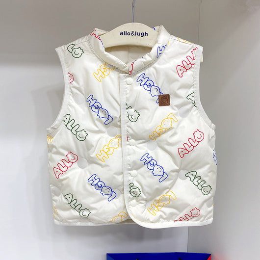 Chaleco Acolchado Infantil con Letras Estampadas - Image 7