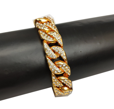 Pulsera Cubana para Hombre con Incrustaciones de Lujo - Image 3