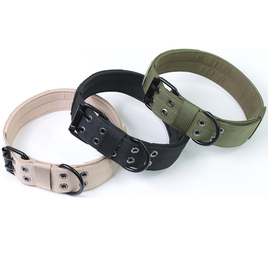 Collar Táctico Ajustable para Perros con Anilla Metálica y Hebilla Resistente - Image 2