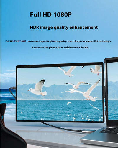 Monitor Portátil Dual 141 Pulgadas - Pantalla Externa para Productividad Móvil - Image 14