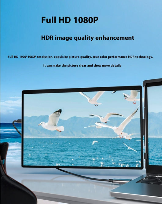 Monitor Portátil Dual 141 Pulgadas - Pantalla Externa para Productividad Móvil - Image 14