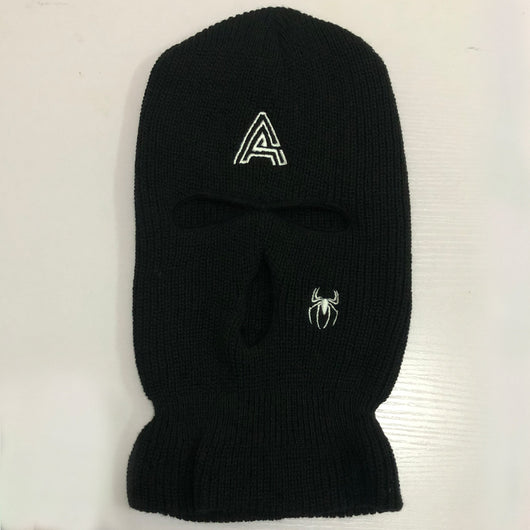 Gorro Tejido Cálido con Bordado de Araña y Tres Agujeros - Image 11