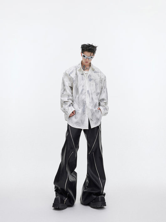 Camisa Oversized Deslavada con Textura Brushed - Estilo Industrial - Image 4