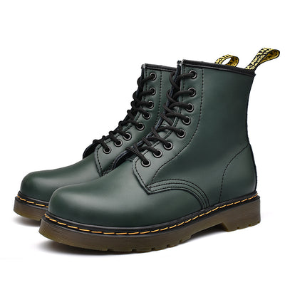 Botas Martin de Cuero Doble Capa para Pareja - Estilo Corto Unisex - Image 13
