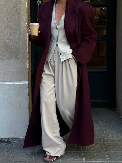 Blazer Solapa Larga Vino Tinto - Image 11