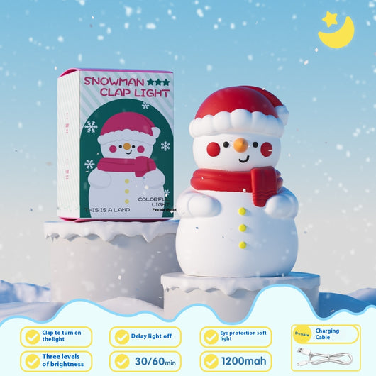 Lámpara Nocturna Muñeco de Nieve - Luz LED Suave para Dormitorio Infantil - Image 14