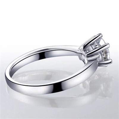 Anillo de Moissanita con Seis Garras para Mujer - Image 11