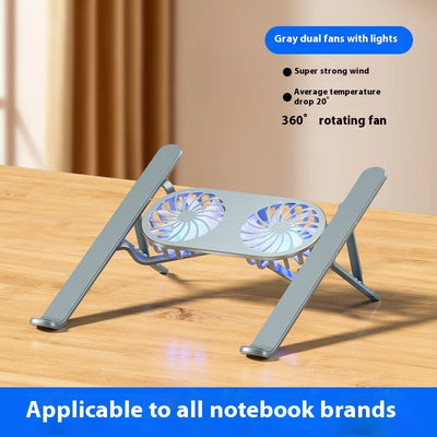 Soporte Ajustable de Aluminio para Laptop y Tablet con Ventiladores Duales - Image 9
