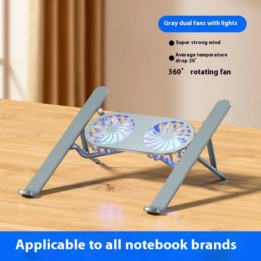 Soporte Ajustable de Aluminio para Laptop y Tablet con Ventiladores Duales - Image 9