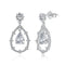 Wedding New S925 Sterling Plated Stud Earrings Platinum 925 Plated