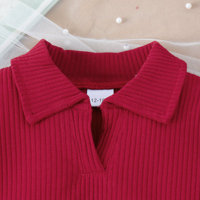 Conjunto Elegante de Otoño e Invierno para Niñas con Falda Plisada de Manga Larga - Image 27