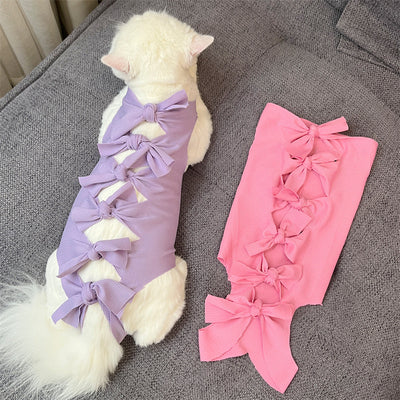 Pijama Quirúrgico para Gatos con Cierre de Cordones - Recuperación Post-operatoria - Image 2