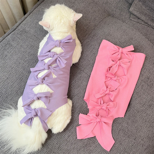 Pijama Quirúrgico para Gatos con Cierre de Cordones - Recuperación Post-operatoria - Image 2