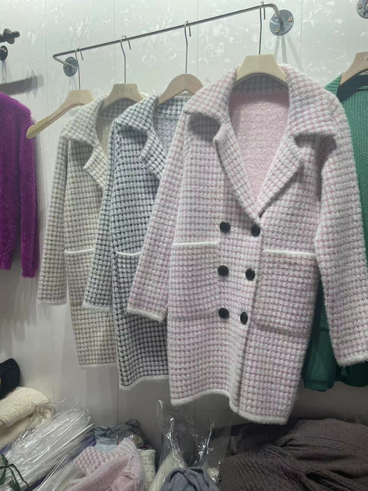 Abrigo Suéter Suelto Midi para Mujer - Image 10