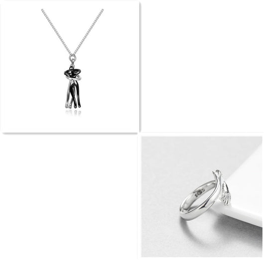 Collar Abrazo de Amor - Joyería Unisex para Parejas - Image 19