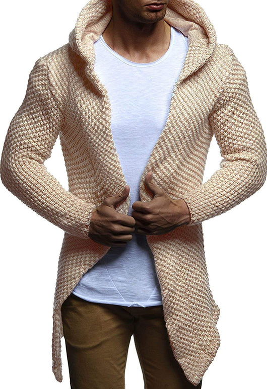 Cardigan Hoodie para Hombre - Suéter Abrigo Elegante - Image 13