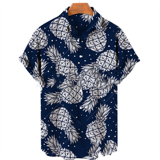 Camisa Casual Slim Fit con Estampado 3D para Hombre - Image 8