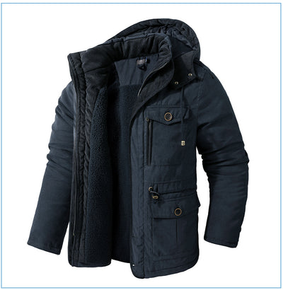 Abrigo de Algodón Acolchado Talla Grande para Hombre - Image 14