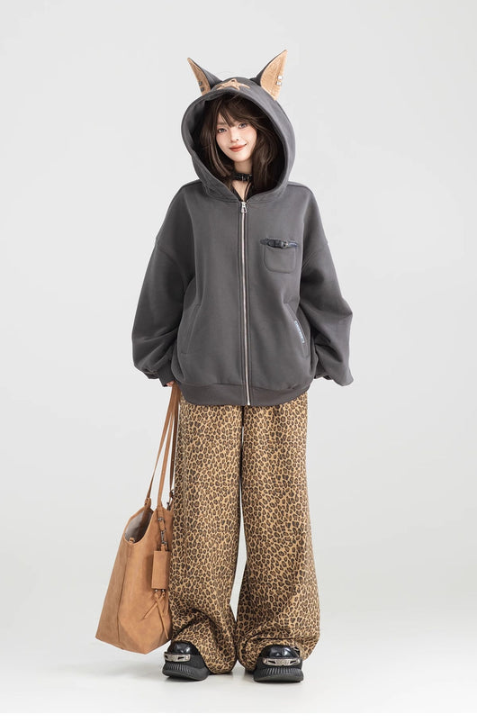 Sudadera con Capucha y Cierre de Felpa para Mujer - Image 9