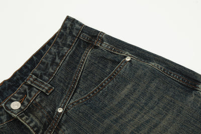 Pantalones Hombre Efecto Desgastado Corte Recto Suelto - Image 20