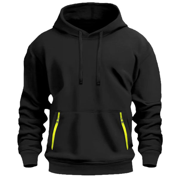 Sudadera con Capucha Forrada en Fleece para Hombre - Otoño Invierno