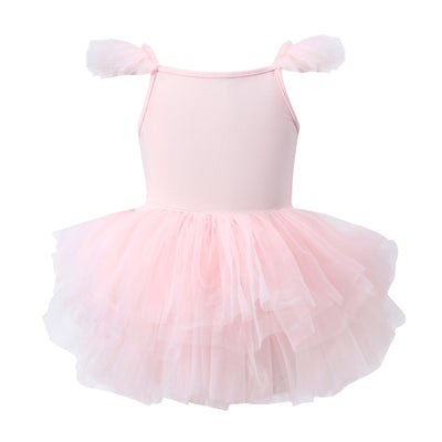 Falda de Gimnasia Azul Cielo para Niñas - Malla Transpirable Hoja Danzante - Image 4