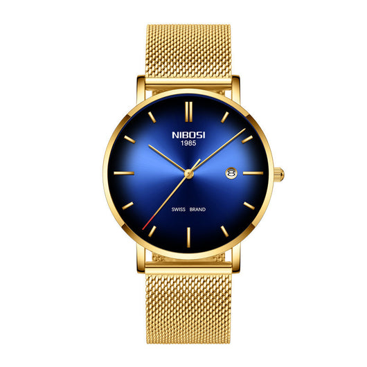 Reloj de Hombre Nibosi Elegante Acero Inoxidable - Resistente al Agua con Calendario - Image 13