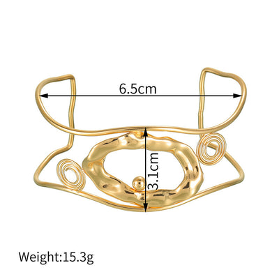 Pulsera Hueca Moderna con Diseño Europeo y Americano - Image 17