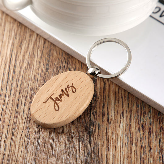 Llavero Personalizado de Madera con Grabado de Nombre - Image 21