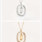 Women's Light Luxury Alphabet Sterling Plateado Collarbone Necklace U Dorado