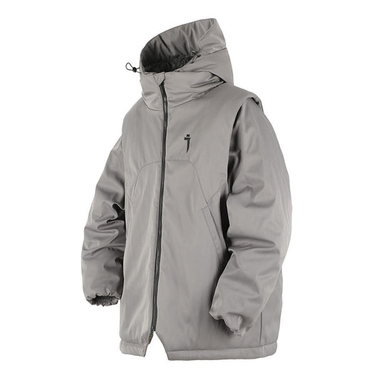 Chaleco Acolchado de Algodón con Mangas Desmontables para Hombre - Image 5