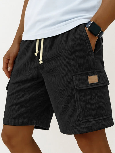 Shorts Corduroy con Bolsillos Laterales y Cordón 3D para Hombre - Image 7