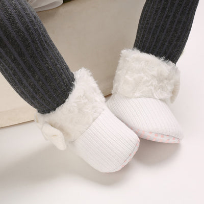 Botitas de Nieve para Bebés 0-1 Años con Diseño de Moño Tejido - Image 7