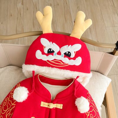 Mameluco Festivo Año Nuevo para Bebé Recién Nacido - Image 4
