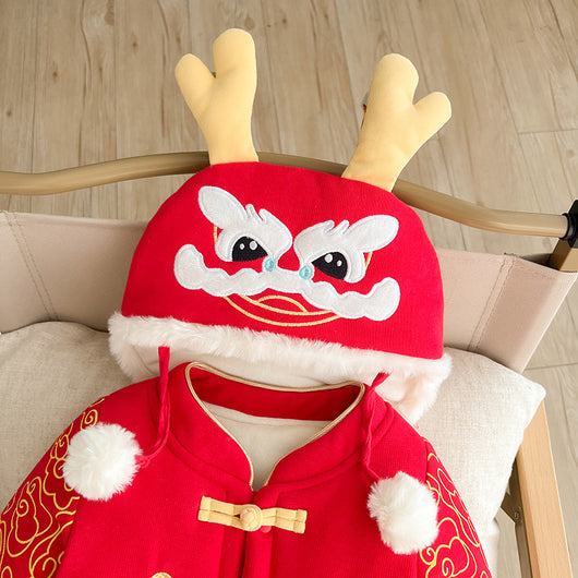Mameluco Festivo Año Nuevo para Bebé Recién Nacido - Image 4