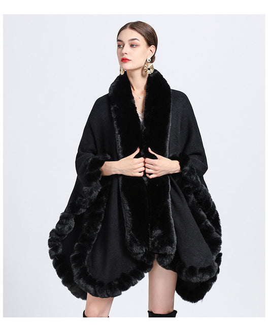 Cardigan Oversized con Cuello de Conejo - Abrigo Tejido Irregular Holgado - Image 28