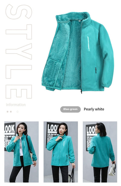 Chaqueta Polar para Mujer - Abrigo Deportivo y Casual Versátil - Image 23