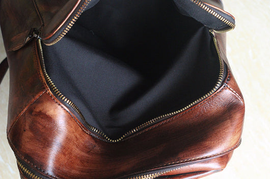 Bolsa de Viaje en Cuero Genuino con Acabado Vintage Artesanal - Image 18