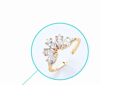 Anillo de Corona Estilo Palacio para Mujer - Image 13