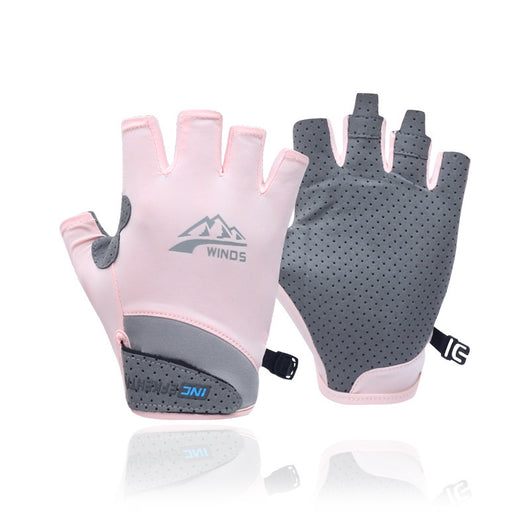Guantes de Ciclismo Deportivos Medio Dedo Pantalla Táctil Transpirables con Protección Solar - Image 13
