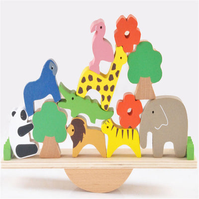 Tabla de Equilibrio con Animales del Bosque en Madera - Image 9