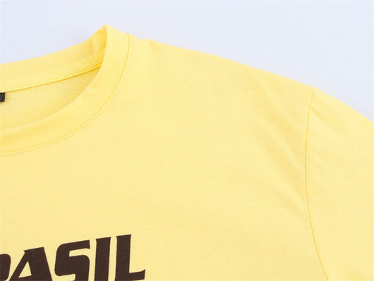 Camiseta de Verano Estilo Europeo y Americano con Estampado de Letras - Image 8