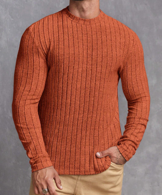 Remera Básica de Cuello Redondo y Manga Larga - Image 9